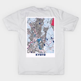 Kyoto - Japan MilkTea City Map T-Shirt